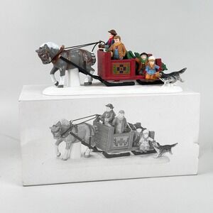 Dept 56 Over the River and Through the Woods Heritage Village Sleigh 56545 NOS